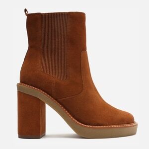 AREZZO Jade Heeled Bootie Brown 7.5 NIB NWT